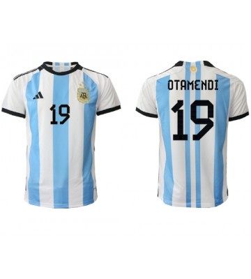 Argentina Nicolas Otamendi #19 Hemmatröja VM 2022 Korta ärmar